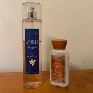 Vanilla Bean+Warm Vanilla Sugar Bath and Body Work